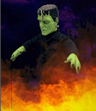 Talking Doll Frankenstein's Monster Halloween Universal Monsters Horror Coffin Creeps Plush Action Figure Collectible 